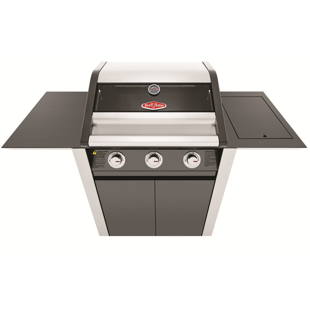 Beefeater 1600E 3 Burner BBQ & Side Burner Trolley