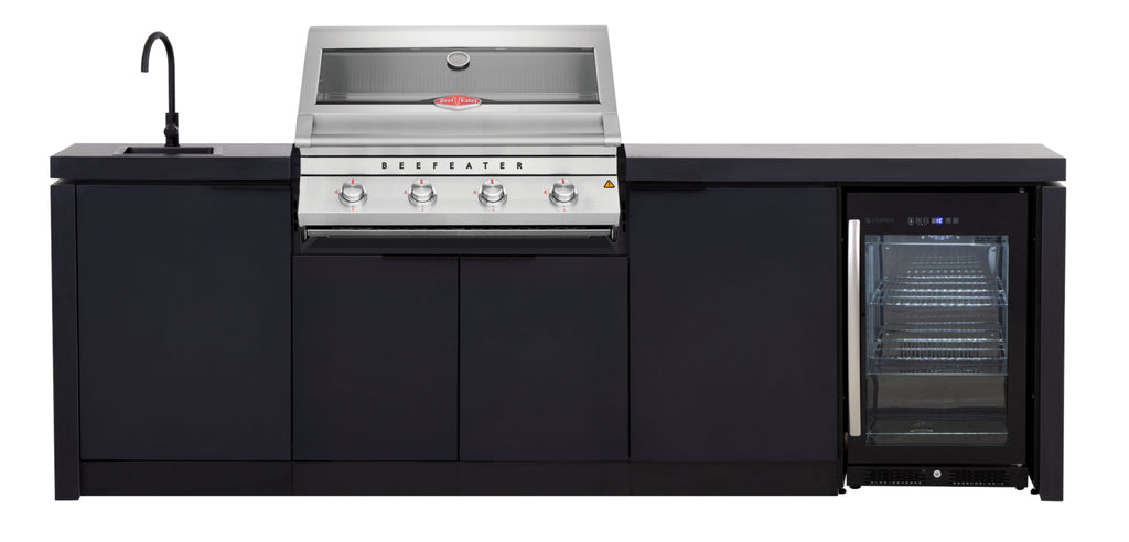 Cabinex Classic Outdoor Kitchen Paired with Beefeater 7000 4 burner