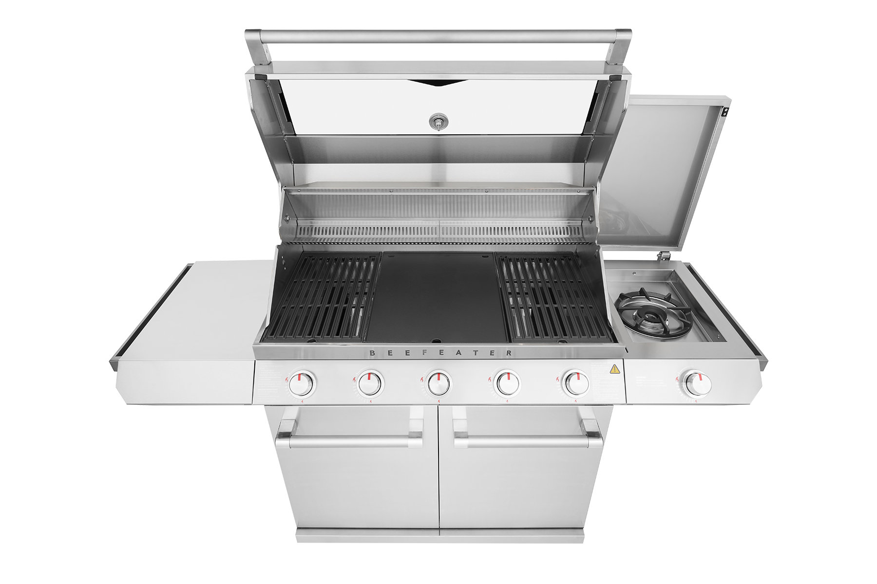 BeefEater 7000 Series Classic 5 Burner Gas BBQ with Side Burner and Trolley