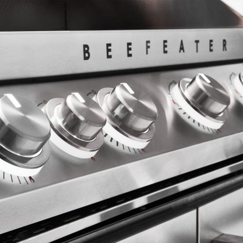BeefEater 7000 Series Premium 5 Burner Gas BBQ with Side Burner and Trolley